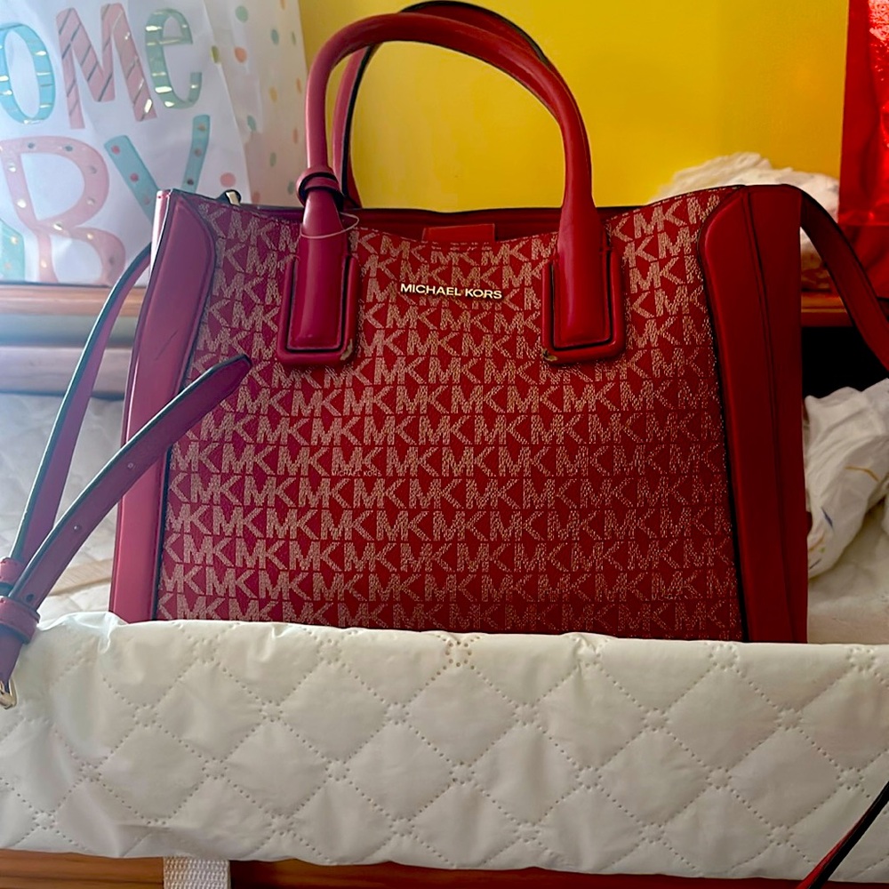 Michael Kors red purse